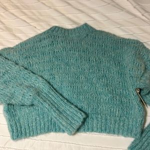 Aritzia cropped oversized sweater